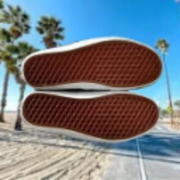 Vans Mules Men 6.5 Women 8 Black White Slip On Mules Casual Unique Used y2k - Picture 13 of 14